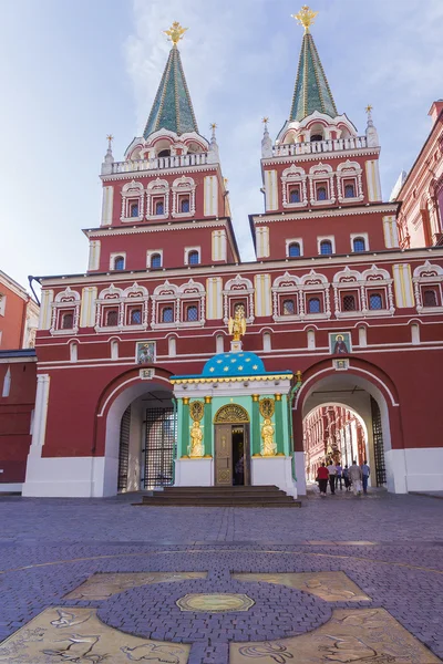 Resurrection  gates on the Red Square, Moscow Russia — Stock Photo, Image