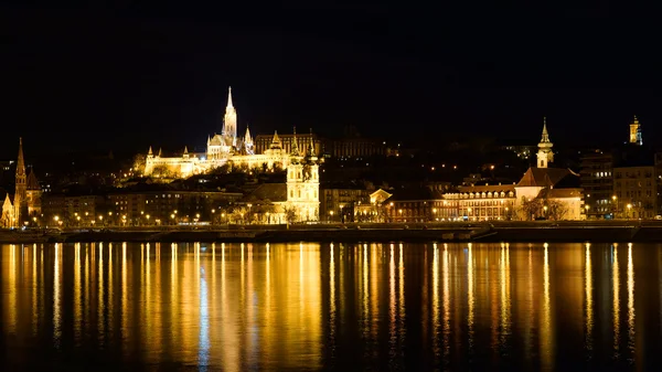 Budapešť, Maďarsko (noční pohled) — Stock fotografie