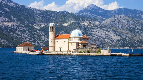 Ilha Mãe de Deus nas Rochas, Montenegro — Fotografia de Stock