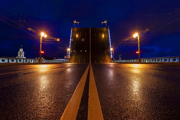 Palace Bridge in St. Petersburg, Russia — Stock Photo, Image
