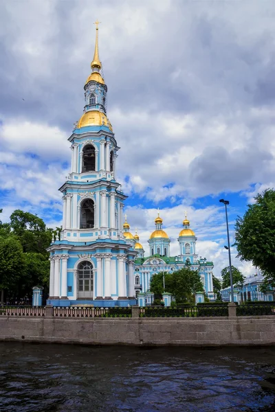 Catedral Naval de San Nicolás en San Petersburgo, Rusia —  Fotos de Stock