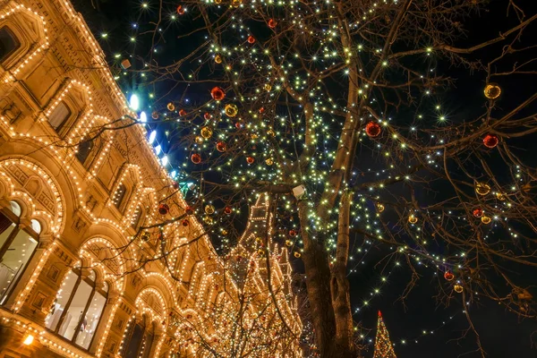 Christmas in Moscow, Russia. Red Square — Stock Photo, Image