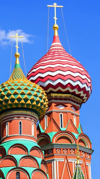 St. Basil's Cathedral on Red Square in Moscow, Russia. — Stock Photo, Image