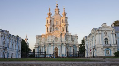 Smolny katedral, st. petersburg (beyaz gece)