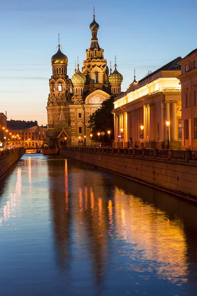 Kerk van de Verlosser op het Bloed Spilled in St. Petersburg, Rusland — Stockfoto