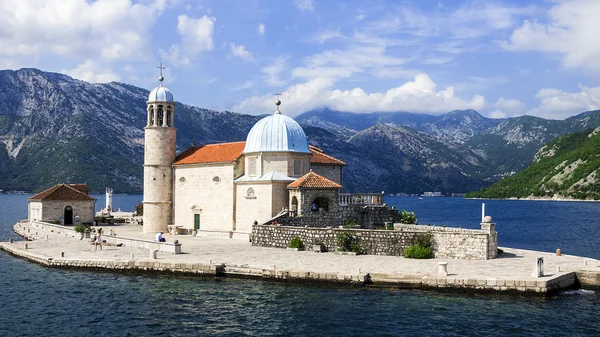 Island Mother of God on the Rocks , Montenegro — Stock Photo, Image