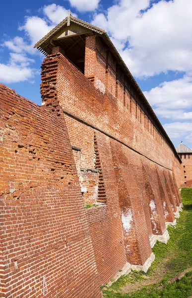 Muralha com a antiga cidade de Kolomna, Rússia — Fotografia de Stock