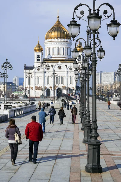 Christus-Erlöser-Kathedrale in Moskau, Russland — Stockfoto