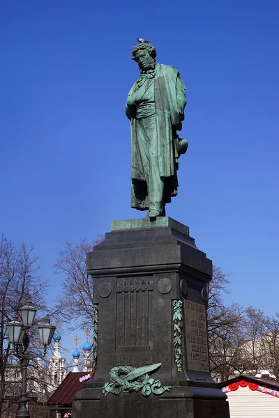 Poesjkin monument in Moskou — Stockfoto