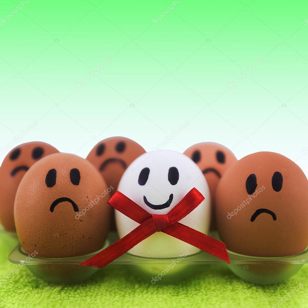 eggs with facial expressions