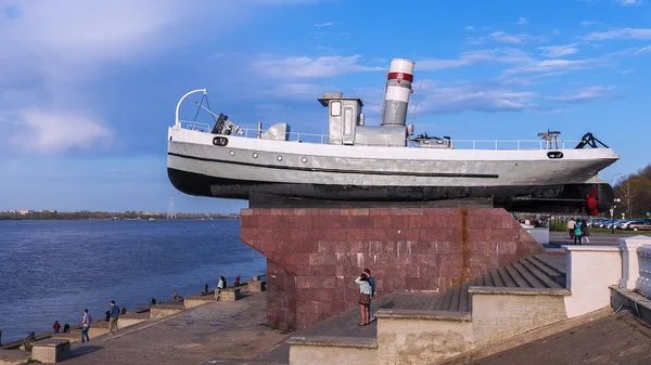 Выставка ретро-военной техники в Нижнем Новгороде — стоковое фото