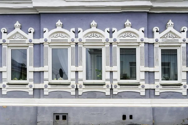 Facade of the old stone house — 图库照片