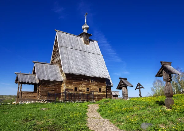 Wooden Church of the Resurrection of Christ on the Mount of Levi — Stock Photo, Image