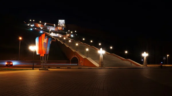 Escalera de Chkalov en Nizhny Novgorod, Rusia — Foto de Stock