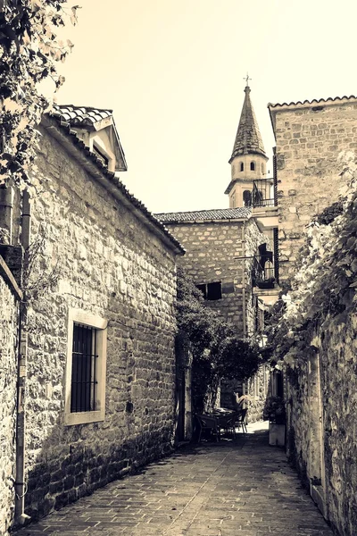 Calles del viejo Budva, Montenegro — Foto de Stock