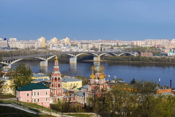 Ein malerischer Blick auf den Frühling Nischni Nowgorod, Russland Stockfoto