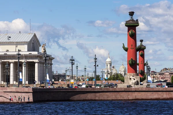 Spit of Vasilyevsky Island in St. Petersburg, Russia — Stock Photo, Image