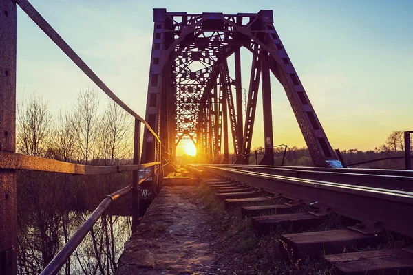 Oude spoorbrug — Stockfoto