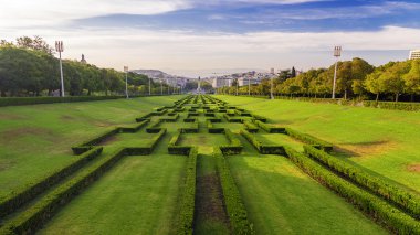 Parque Eduardo VII in Lisbon (Portugal) clipart