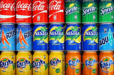 Madrid, İspanya - 11 Eylül: gazlı içecekler şirketi Coca-Col