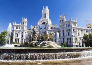 Cibeles Fountain - a fountain in the square of the same name in clipart