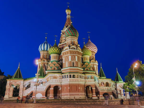 Санкт-Петербург Собор Василия Блаженного на Красной площади в Москве, Россия — стоковое фото