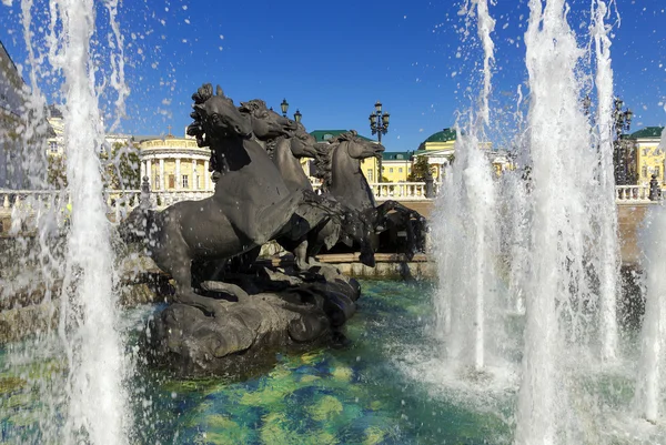 Fonte das Quatro Épocas, Moscovo, Rússia — Fotografia de Stock