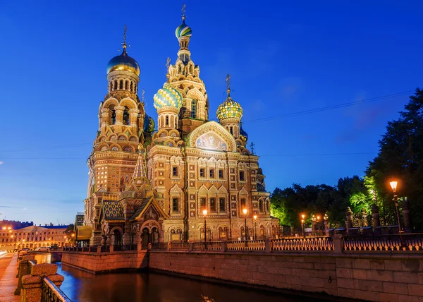 Kyrkan Frälsare på utspillt blod i St. Petersburg, Ryssland — Stockfoto