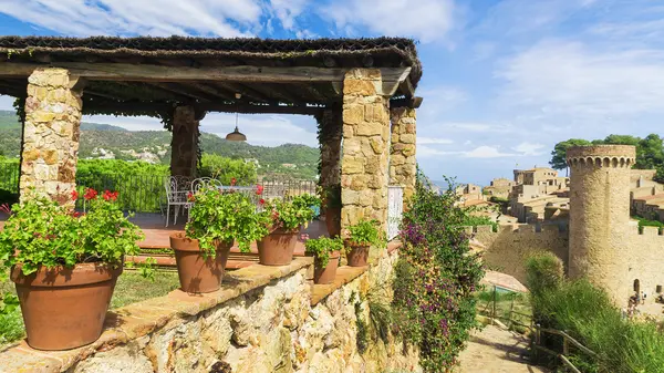 Ruas antigas de Tossa de Mar, Espanha — Fotografia de Stock