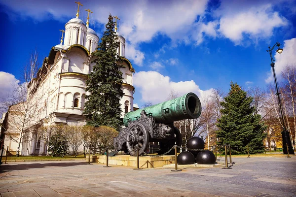 Canhão Czar no Kremlin de Moscou, Rússia — Fotografia de Stock