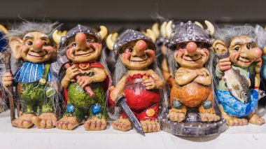 İskandinav Hatıra Eşyası İsveç troller