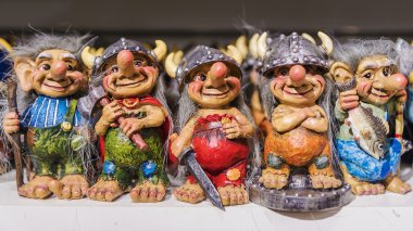 Scandinavian trolls souvenirs Sweden clipart