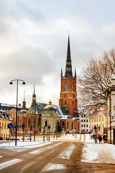 Riddarholmen εκκλησία στη Στοκχόλμη, Σουηδία — Φωτογραφία Αρχείου