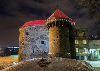 Şişman Margaret Tallinn Noel için dekore edilmiştir.