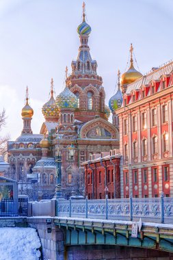 Kilise St. Petersburg'da bir co dökülmüş kan üzerinde Saviour