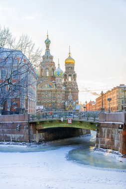 Kilise St. Petersburg'da bir co dökülmüş kan üzerinde Saviour