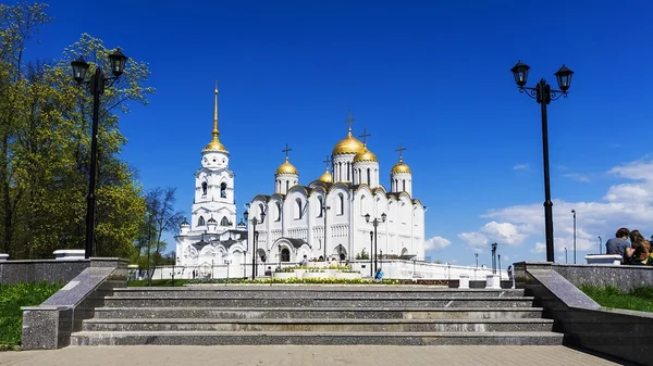 Catedral da Assunção em Vladimir. anel de ouro da Rússia — Fotografia de Stock