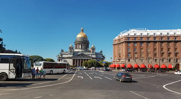 Солнечный день в большом, старом городе . Лицензионные Стоковые Изображения