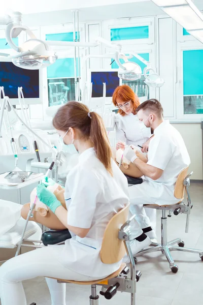 They want to be a dentists — Stock Photo, Image