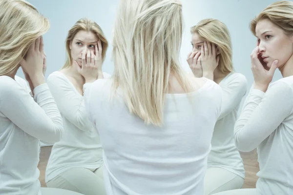 Vrouw met geestelijke disoreder — Stockfoto