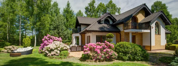 Blühende Sträucher im heimischen Garten — Stockfoto