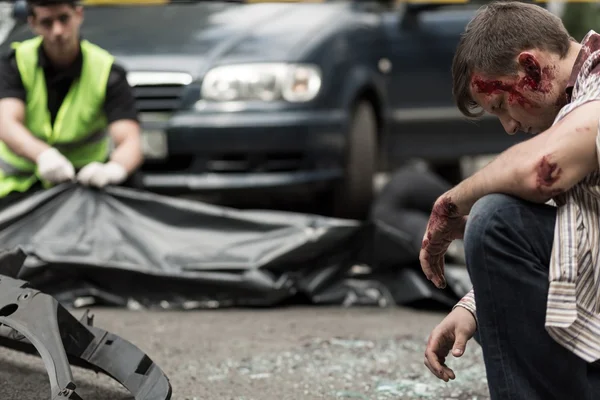 Hombre en estado de shock — Foto de Stock