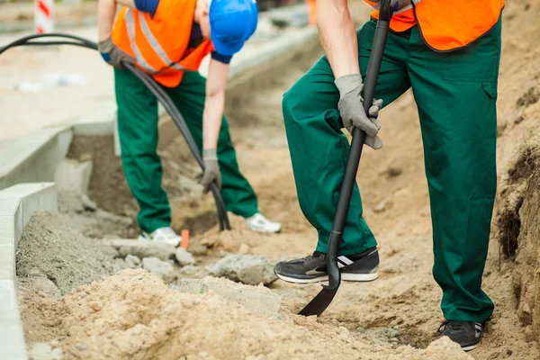 Lavoratori sul lavoro — Foto Stock