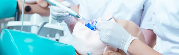 Los futuros dentistas necesitan practicar mucho —  Fotos de Stock