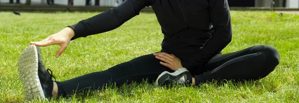 Aufwärmen vor dem Laufen — Stockfoto