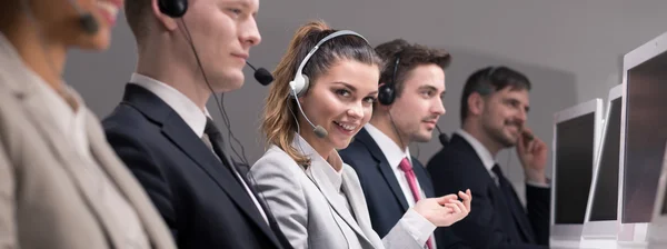 Graag werken in een call center bedrijf — Stockfoto