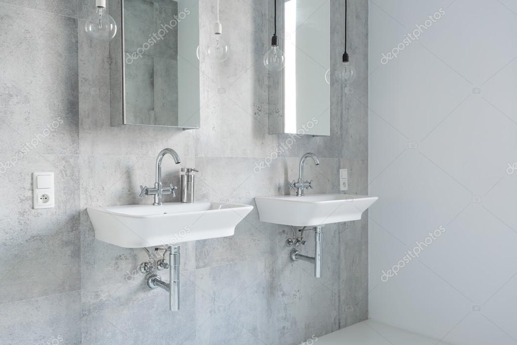 Two sinks in bathroom Stock Photo by ©photographee.eu 103275822