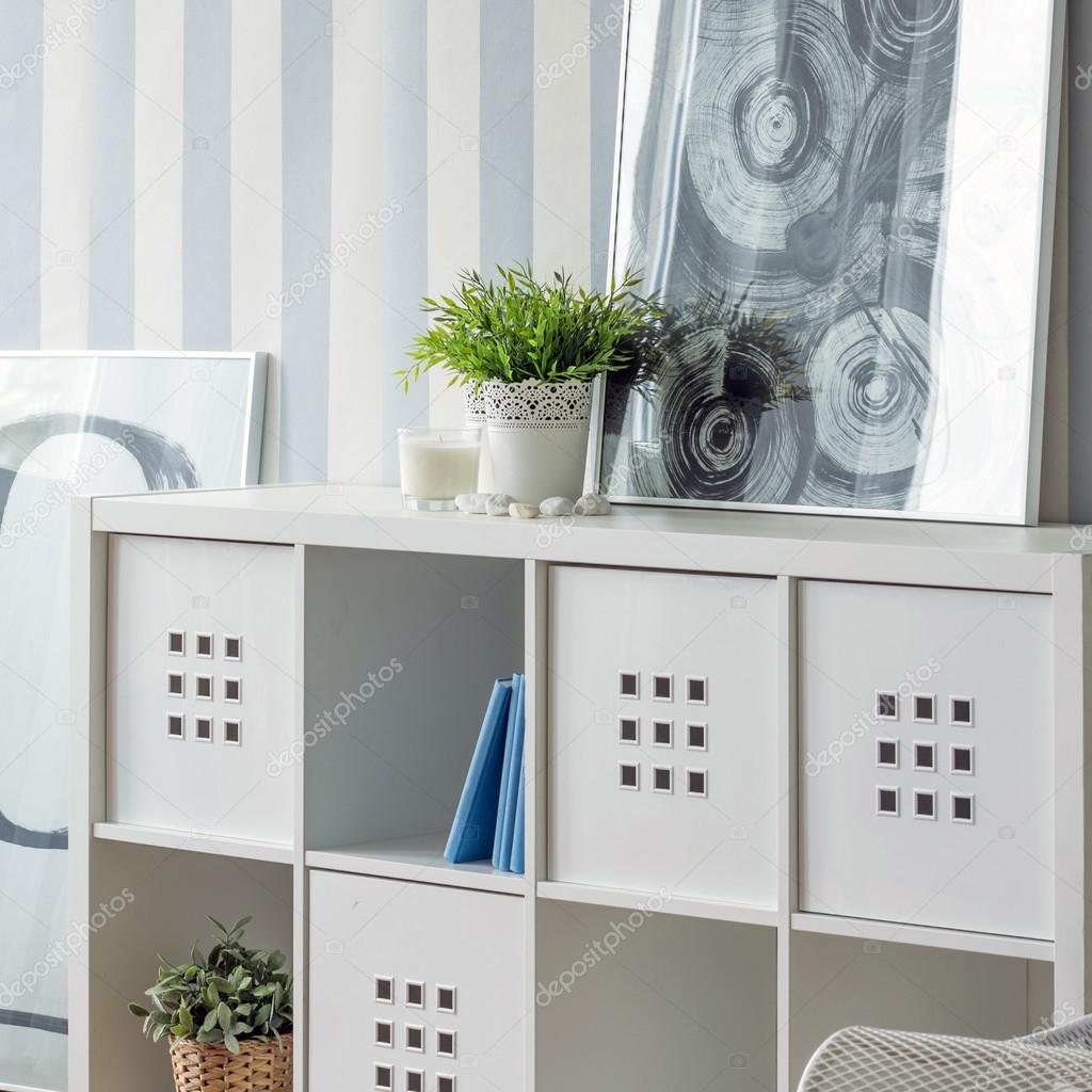 Living Room With Cube Storage Stock Photo C Photographee Eu