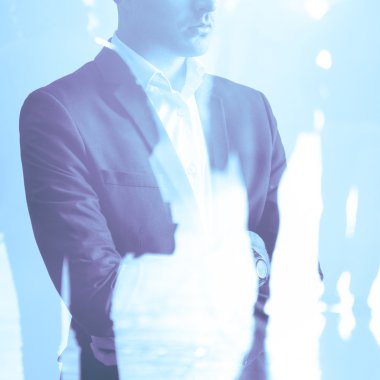 Takım elbise izlenim işadamı