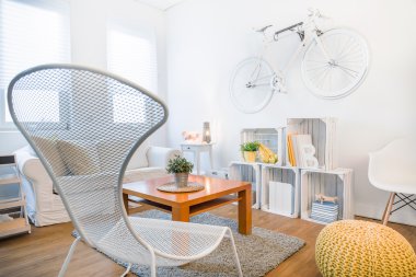 Modern tasarım ile küçük öğrencinin studio